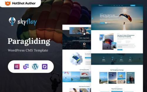 Skyflay - Paragliding, Skydiving And Adventure WordPress Theme theme free